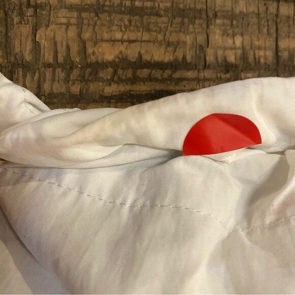 NWT AFRM Etienne Cargo Pant White Grey nylon techno loose fit Revolve L - Picture 9 of 9